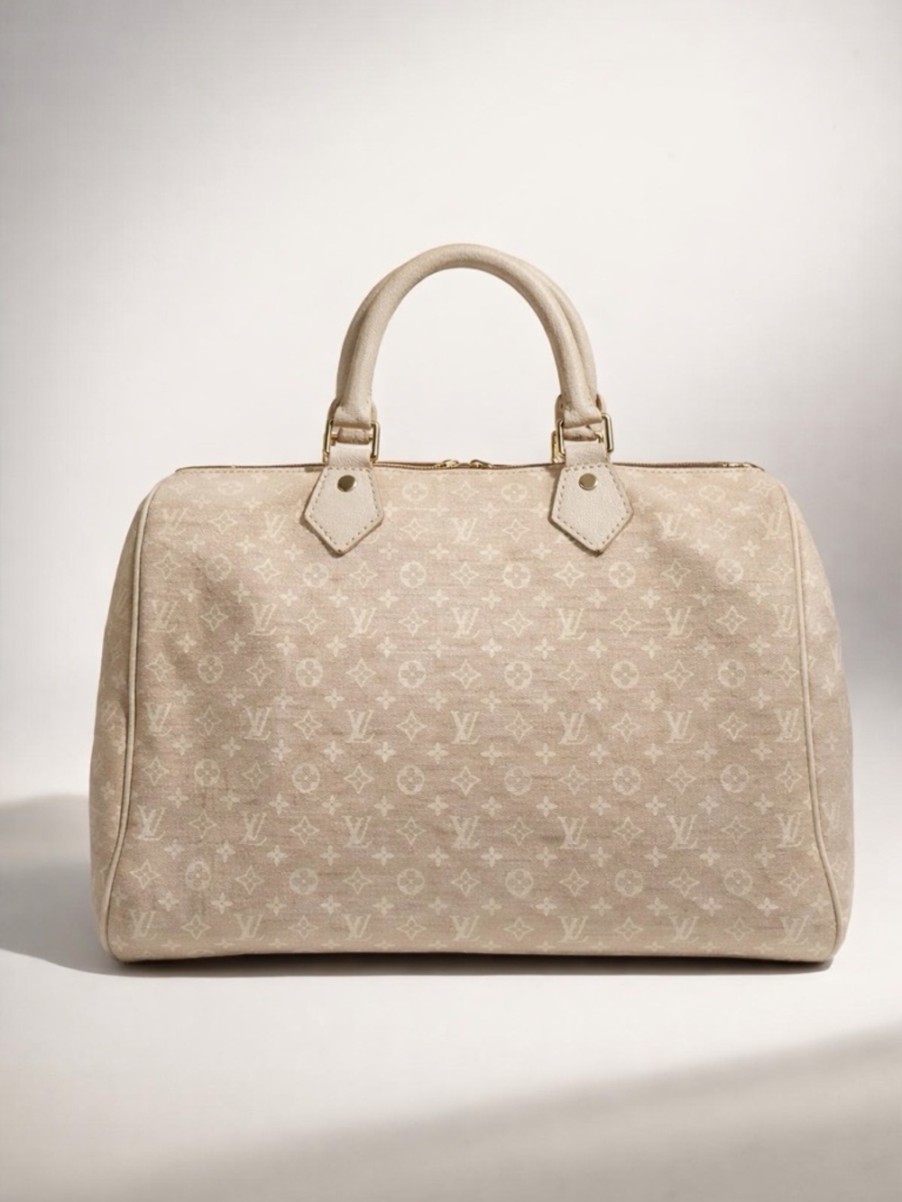🤍 Louis Vuitton Monogram Mini Lin Speedy 30 in Dune
